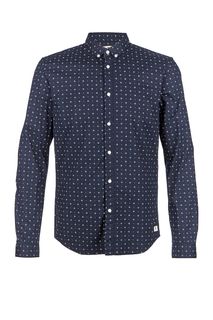 Хлопковая рубашка с длинными рукавами Tom Tailor Denim
