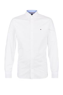 Белая рубашка с воротником button-down Tommy Hilfiger