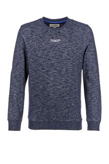 Синий хлопковый свитшот Tom Tailor Denim