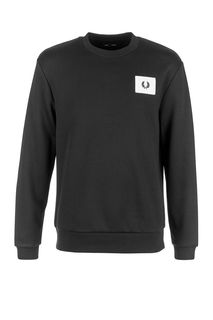 Свитшот черного цвета с нашивкой Fred Perry