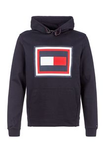 Толстовка из хлопка с логотипом бренда Tommy Hilfiger