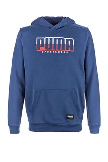 Синяя толстовка с логотипом бренда Puma