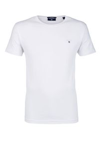 Белая футболка из хлопка Gant