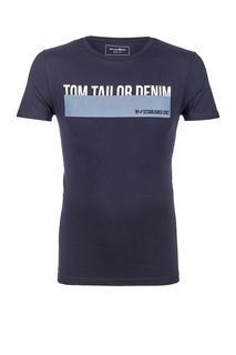 Хлопковая футболка с короткими рукавами Tom Tailor Denim