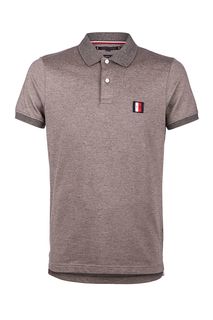 Футболка поло из хлопка с нашивкой Tommy Hilfiger