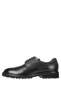 Черные кожаные ботинки на шнуровке Karl Lagerfeld