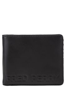 Портмоне черного цвета с двумя отделами для купюр Fred Perry