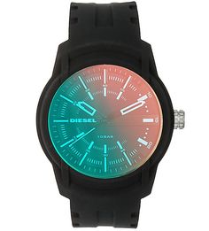 Часы с силиконовыми корпусом и браслетом Diesel