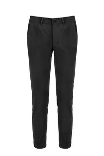 Черные брюки джоггеры из шерсти Karl Lagerfeld