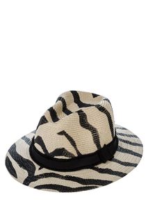 Плетеная шляпа с анималистическим принтом Labbra Like