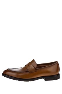 Кожаные лоферы коричневого цвета Clarks