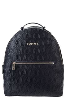 Синий рюкзак с текстильными лямками Tommy Hilfiger