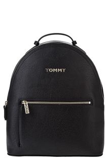 Черный рюкзак с текстильными лямками Tommy Hilfiger