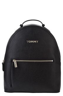 Черный рюкзак с текстильными лямками Tommy Hilfiger