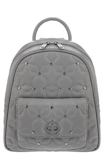 Стеганый кожаный рюкзак с металлическим декором Labbra