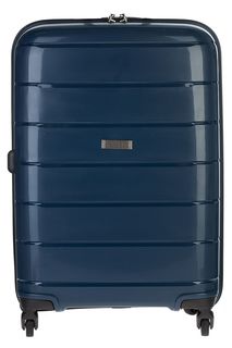 Синий чемодан на колесах Fabretti