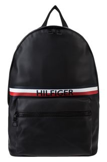 Городской черный рюкзак с одним отделом на молнии Tommy Hilfiger