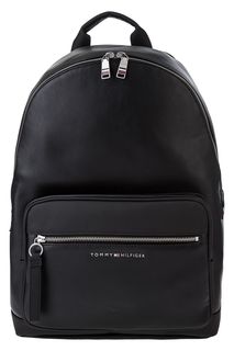 Черный рюкзак с двумя отделами Tommy Hilfiger