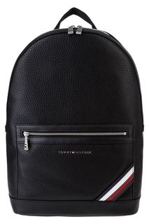 Рюкзак черного цвета с отделением для ноутбука на молнии Tommy Hilfiger