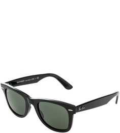 Очки с черной пластиковой оправой Wayfarer Ray Ban