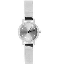 Часы с циферблатом стального цвета Dkny