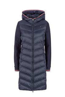 Удлиненный пуховик с трикотажными рукавами Tommy Hilfiger