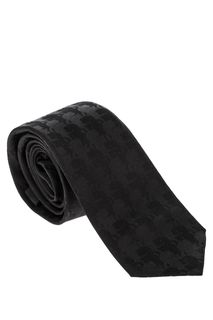 Шелковый галстук с логотипом бренда Karl Lagerfeld