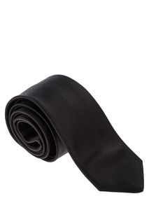 Шелковый галстук черного цвета Karl Lagerfeld