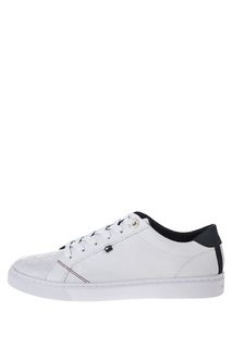 Белые кеды с контрастной строчкой Tommy Hilfiger