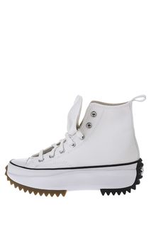 Высокие текстильные кеды белого цвета Converse