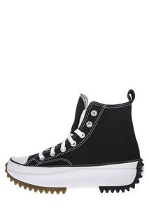 Высокие текстильные кеды черного цвета Converse