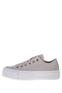 Розовые кеды на толстой подошве Converse