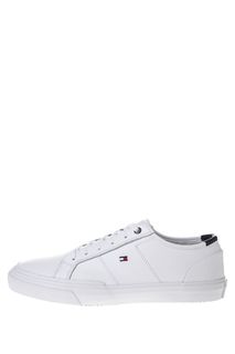 Кожаные кеды белого цвета Tommy Hilfiger