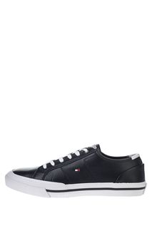 Кожаные кеды синего цвета Tommy Hilfiger