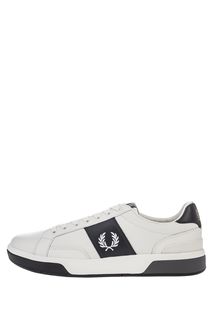 Кожаные кеды молочного цвета Fred Perry