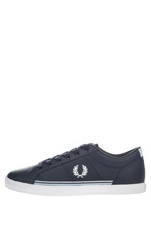 Кожаные кеды синего цвета Fred Perry