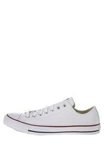 Кожаные кеды белого цвета Converse