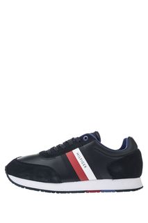 Синие кроссовки с замшевыми вставками Tommy Hilfiger