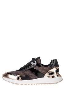 Текстильные кроссовки с блестящей нитью Monroe Michael Michael Kors