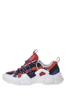 Разноцветные кроссовки с оригинальной шнуровкой Tommy Hilfiger