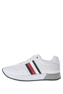 Текстильные кроссовки белого цвета Tommy Hilfiger