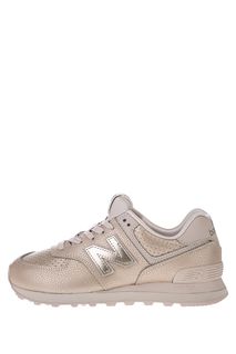 Кожаные кроссовки с блестящим принтом 574 New Balance