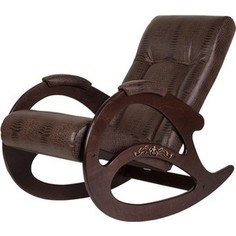 Кресло-качалка Мебелик Тенария 1 эко-кожа крокодил