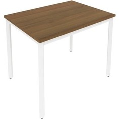 Стол письменный на металлокаркасе Riva Slim С.СП-3 орех/белый металл 98x72x75