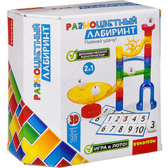 Настольная игра Bondibon РАЗНОЦВЕТНЫЙ ЛАБИРИНТ, 33 детали (ВВ2741 )