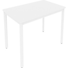 Стол письменный на металлокаркасе Riva Slim С.СП-3.1 белый/белый металл 98x60x75