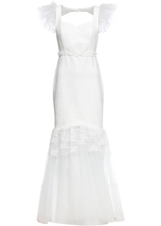 Платье с кружевной отделкой Bonprix