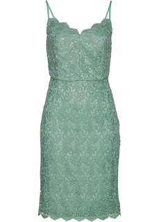 Платье-футляр с кружевной отделкой Bonprix