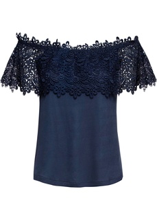 Футболка с вырезом кармен Bonprix