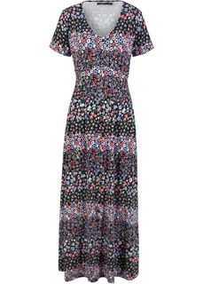 Макси-платье с коротким рукавом, трикотаж Bonprix